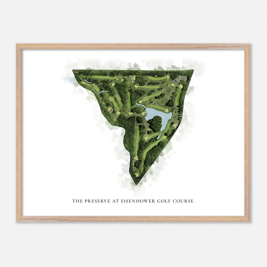 Print of The Preserve At Eisenhower Golf Course Classic Map