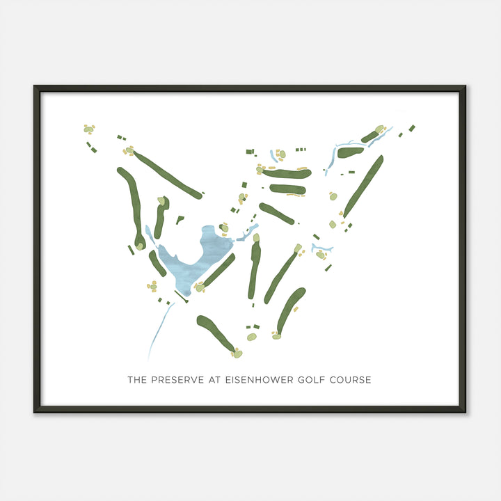 Print of The Preserve At Eisenhower Golf Course Modern Map