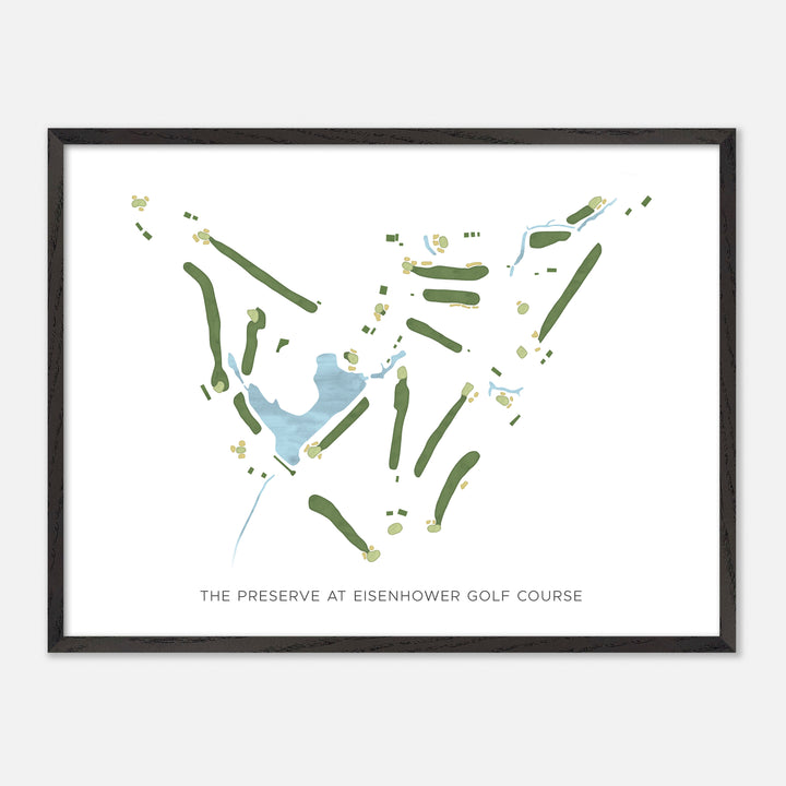 Print of The Preserve At Eisenhower Golf Course Modern Map