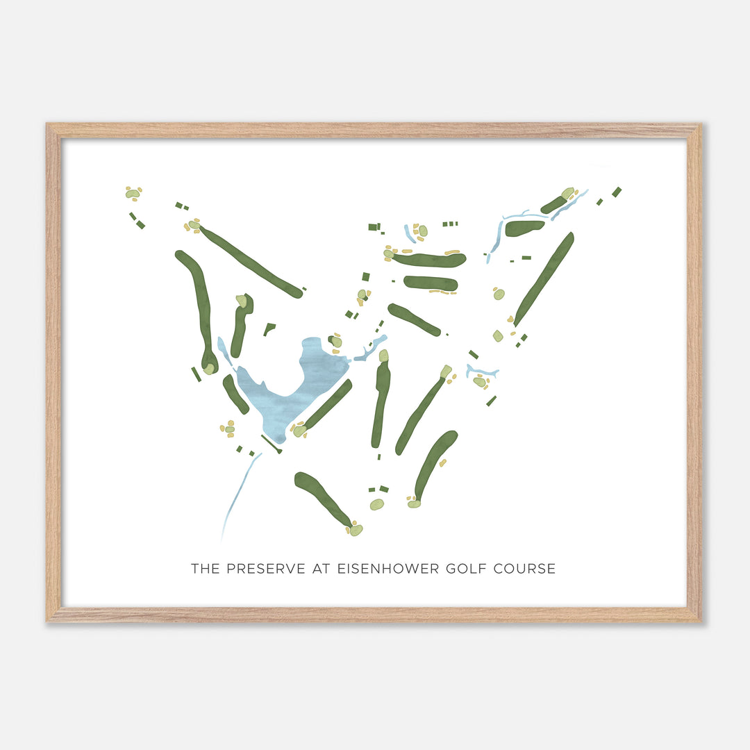 Print of The Preserve At Eisenhower Golf Course Modern Map