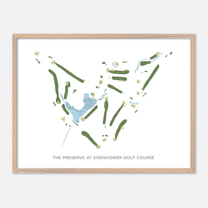 Print of The Preserve At Eisenhower Golf Course Modern Map