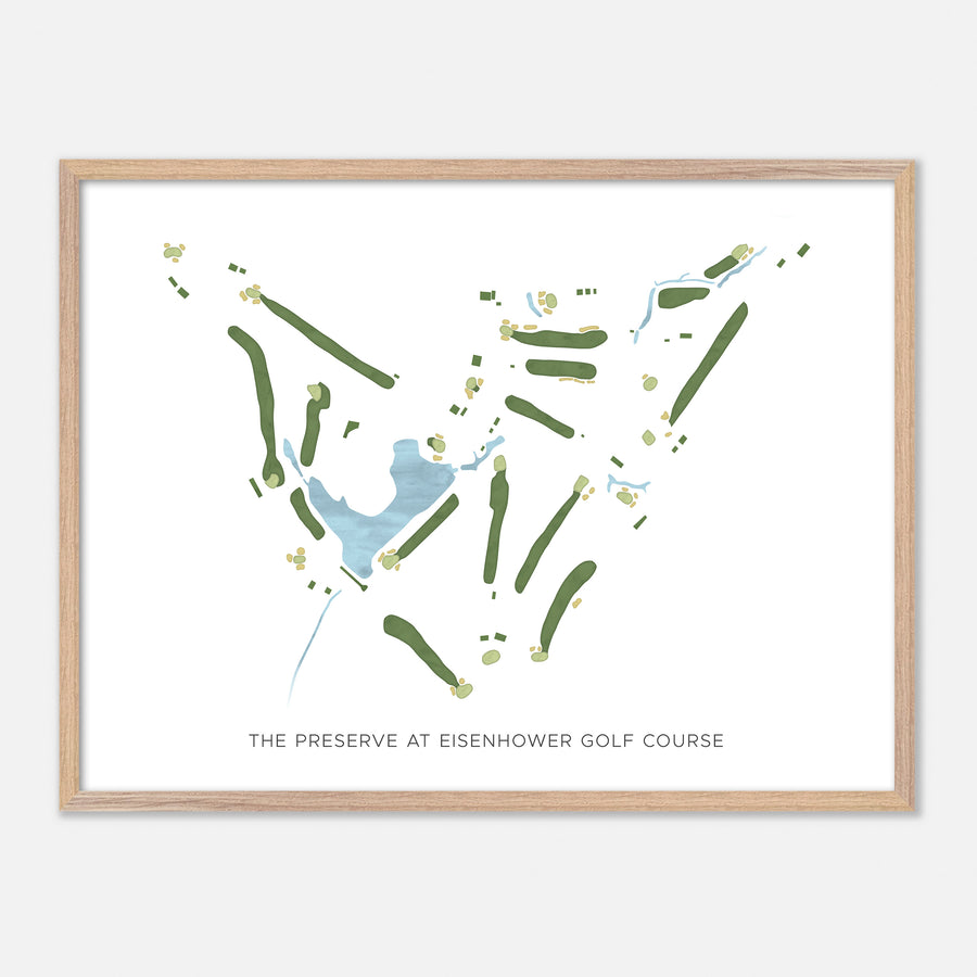 Print of The Preserve At Eisenhower Golf Course Modern Map