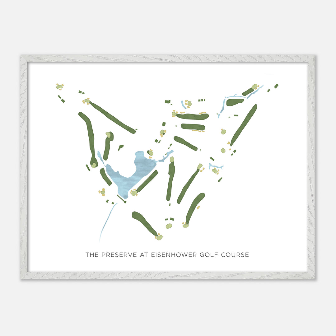 Print of The Preserve At Eisenhower Golf Course Modern Map