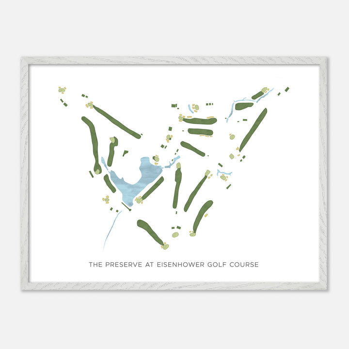 Print of The Preserve At Eisenhower Golf Course Modern Map