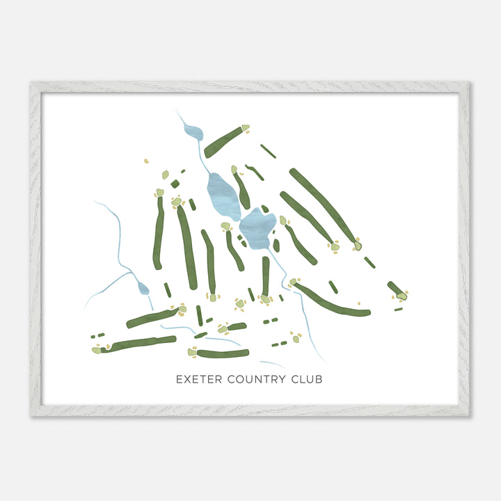 Print of Exeter Country Club Modern Map