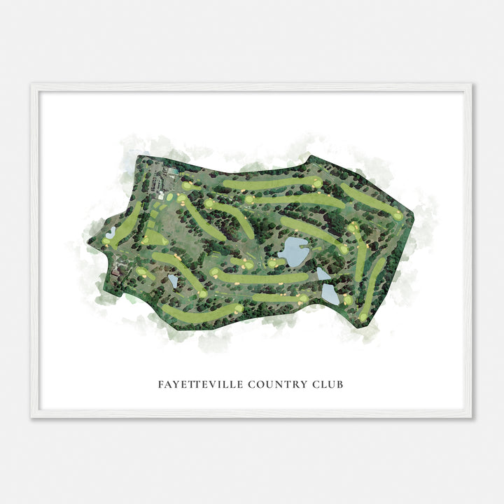 Print of Fayetteville Country Club Classic Map