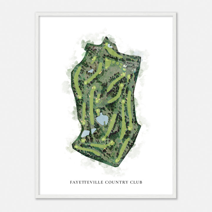 Print of Fayetteville Country Club Classic Map