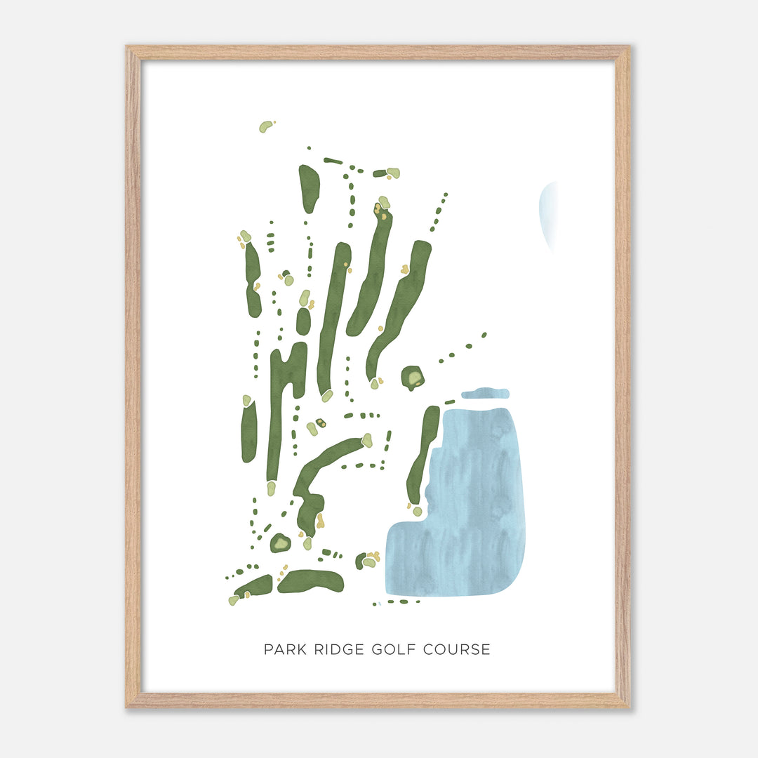 Print of Park Ridge Golf Course Modern Map