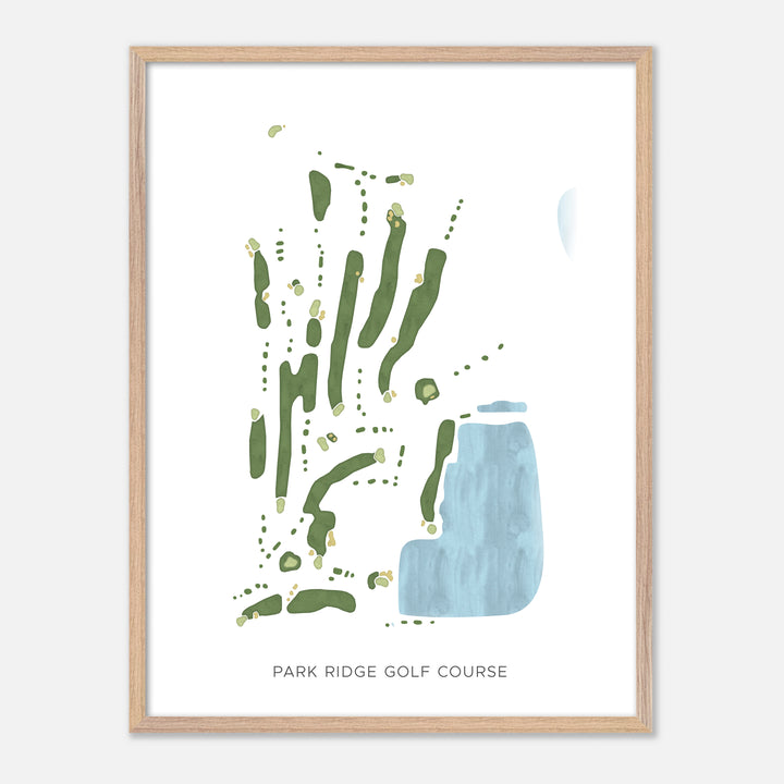 Print of Park Ridge Golf Course Modern Map