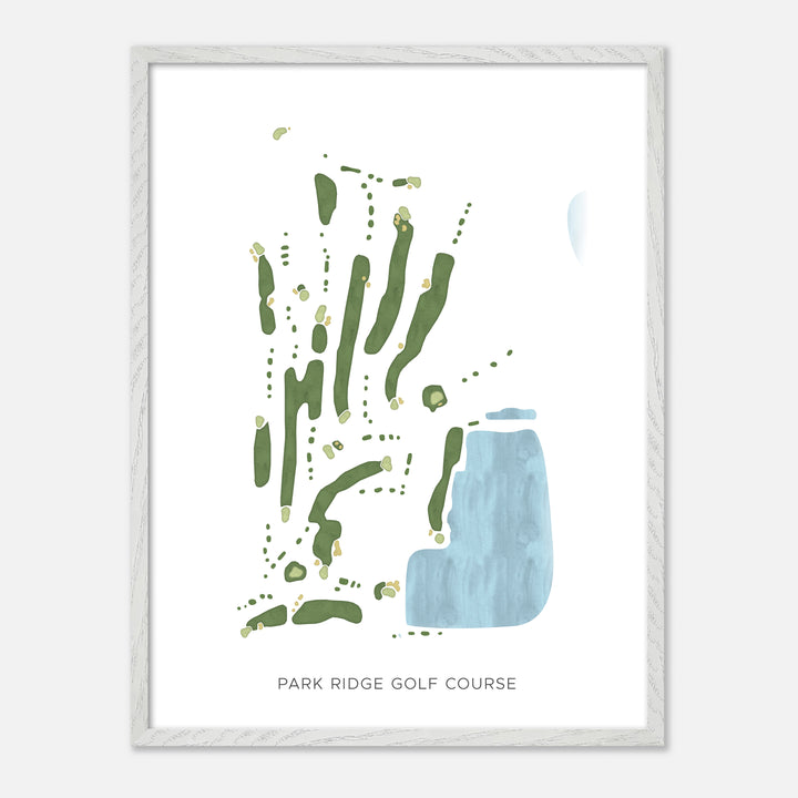 Print of Park Ridge Golf Course Modern Map