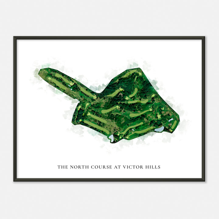 Print of The North Course At Victor Hills Classic Map