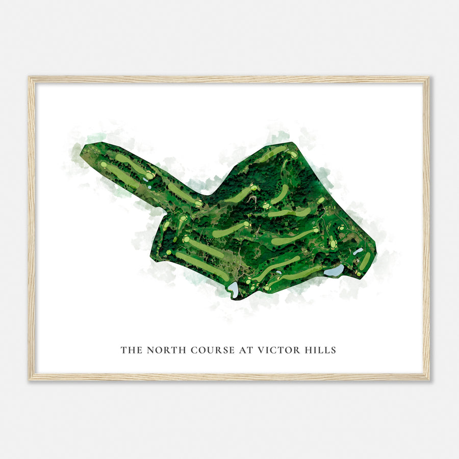 Print of The North Course At Victor Hills Classic Map