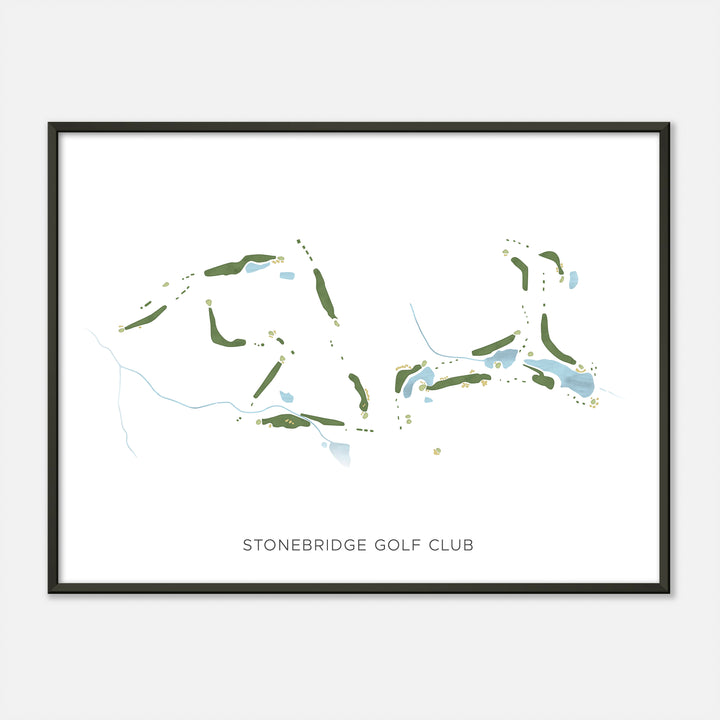 Print of Stonebridge Golf Club Modern Map