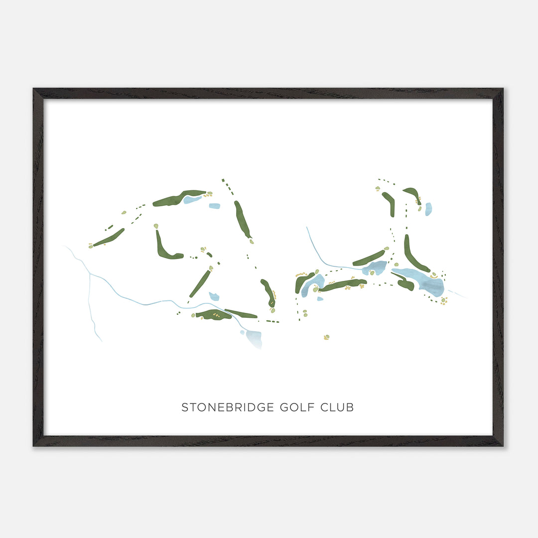 Print of Stonebridge Golf Club Modern Map