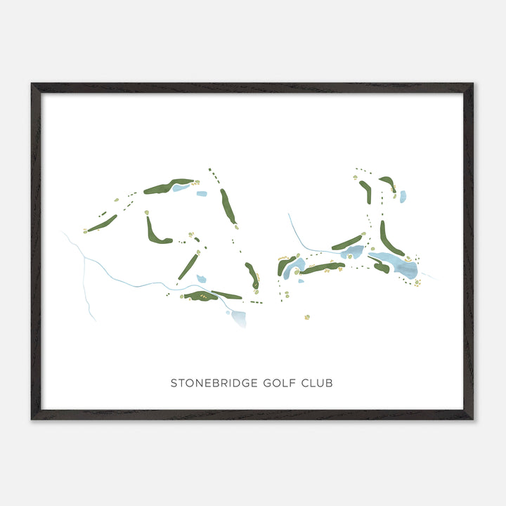 Print of Stonebridge Golf Club Modern Map