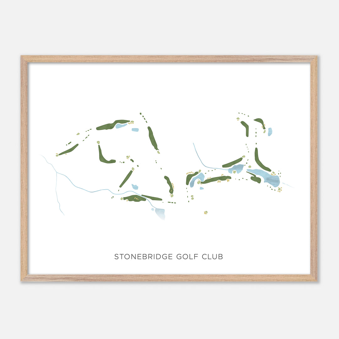 Print of Stonebridge Golf Club Modern Map