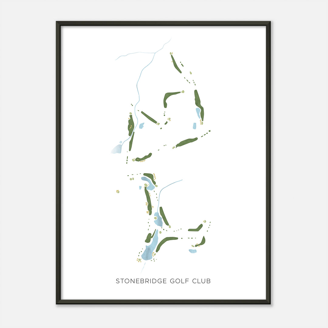 Print of Stonebridge Golf Club Modern Map