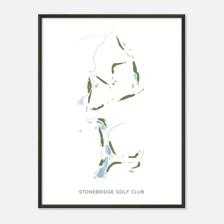 Print of Stonebridge Golf Club Modern Map