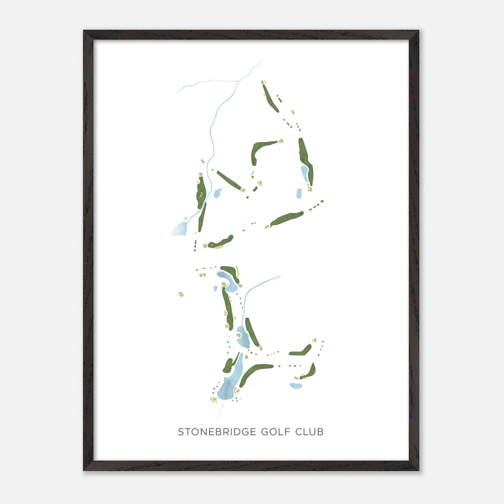 Print of Stonebridge Golf Club Modern Map