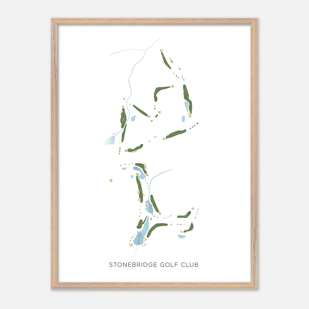 Print of Stonebridge Golf Club Modern Map