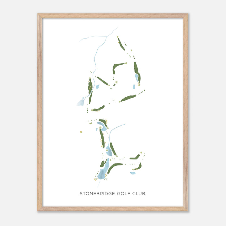 Print of Stonebridge Golf Club Modern Map