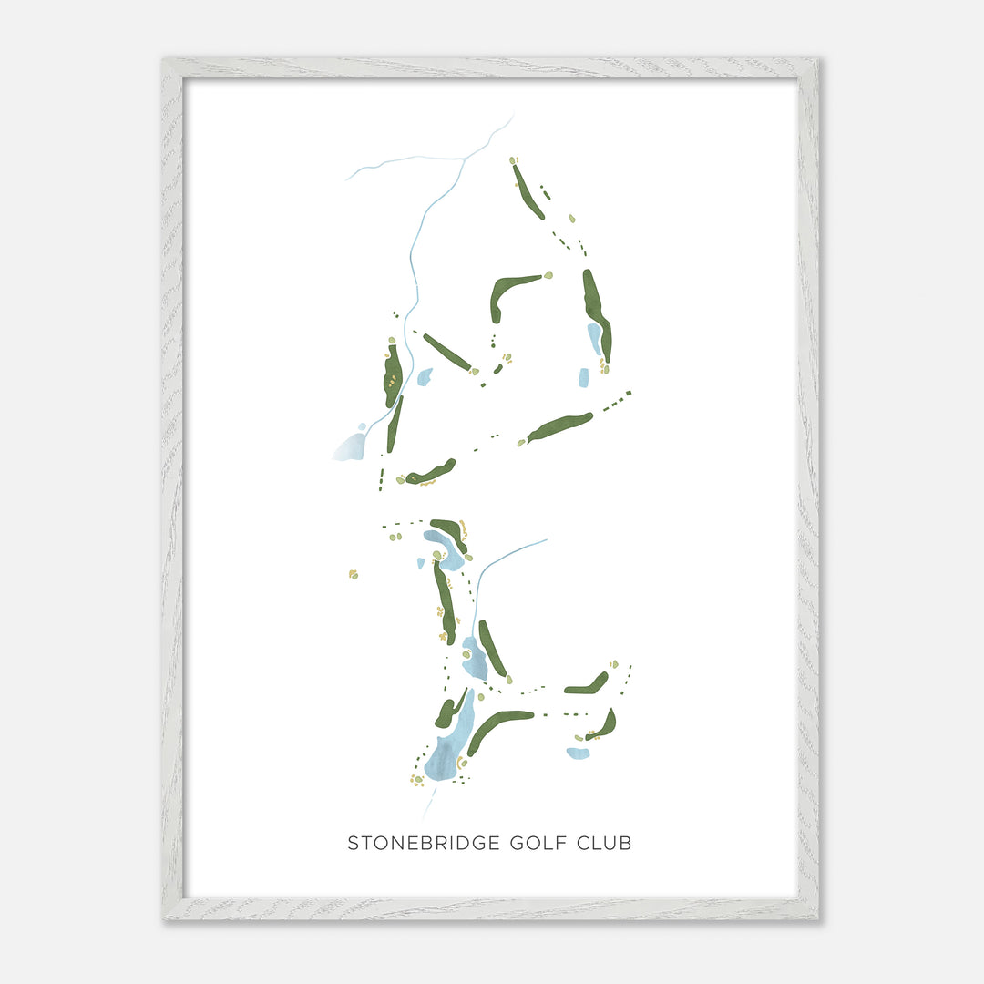 Print of Stonebridge Golf Club Modern Map