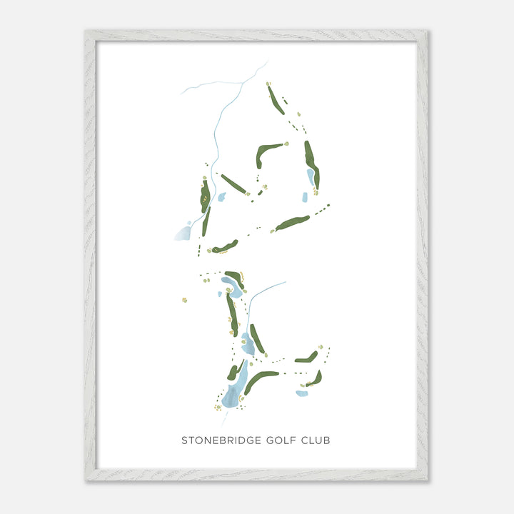 Print of Stonebridge Golf Club Modern Map