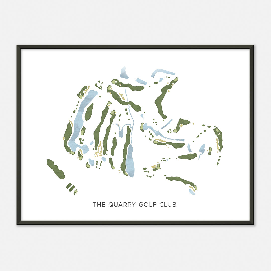 Print of The Quarry Golf Club Modern Map