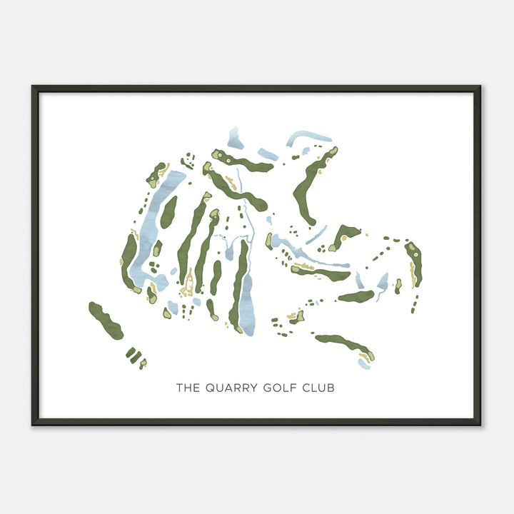 Print of The Quarry Golf Club Modern Map
