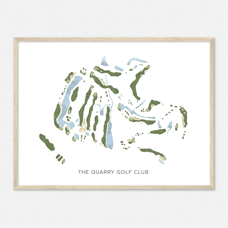 Print of The Quarry Golf Club Modern Map