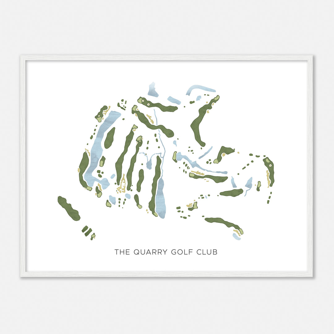 Print of The Quarry Golf Club Modern Map