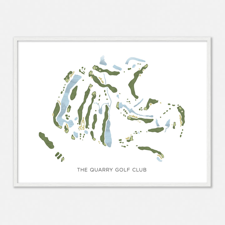 Print of The Quarry Golf Club Modern Map