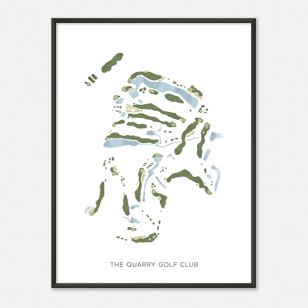 Print of The Quarry Golf Club Modern Map