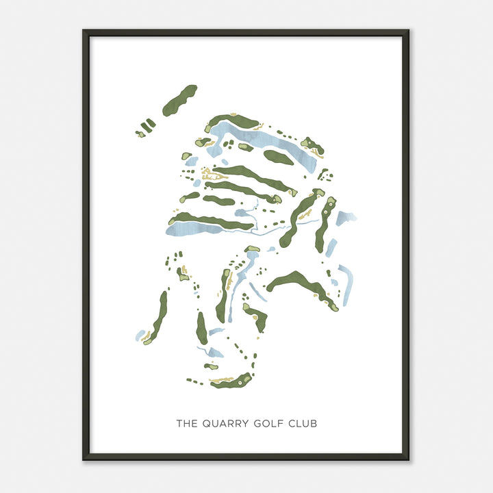 Print of The Quarry Golf Club Modern Map