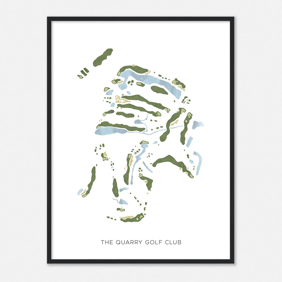 Print of The Quarry Golf Club Modern Map