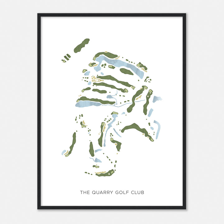 Print of The Quarry Golf Club Modern Map