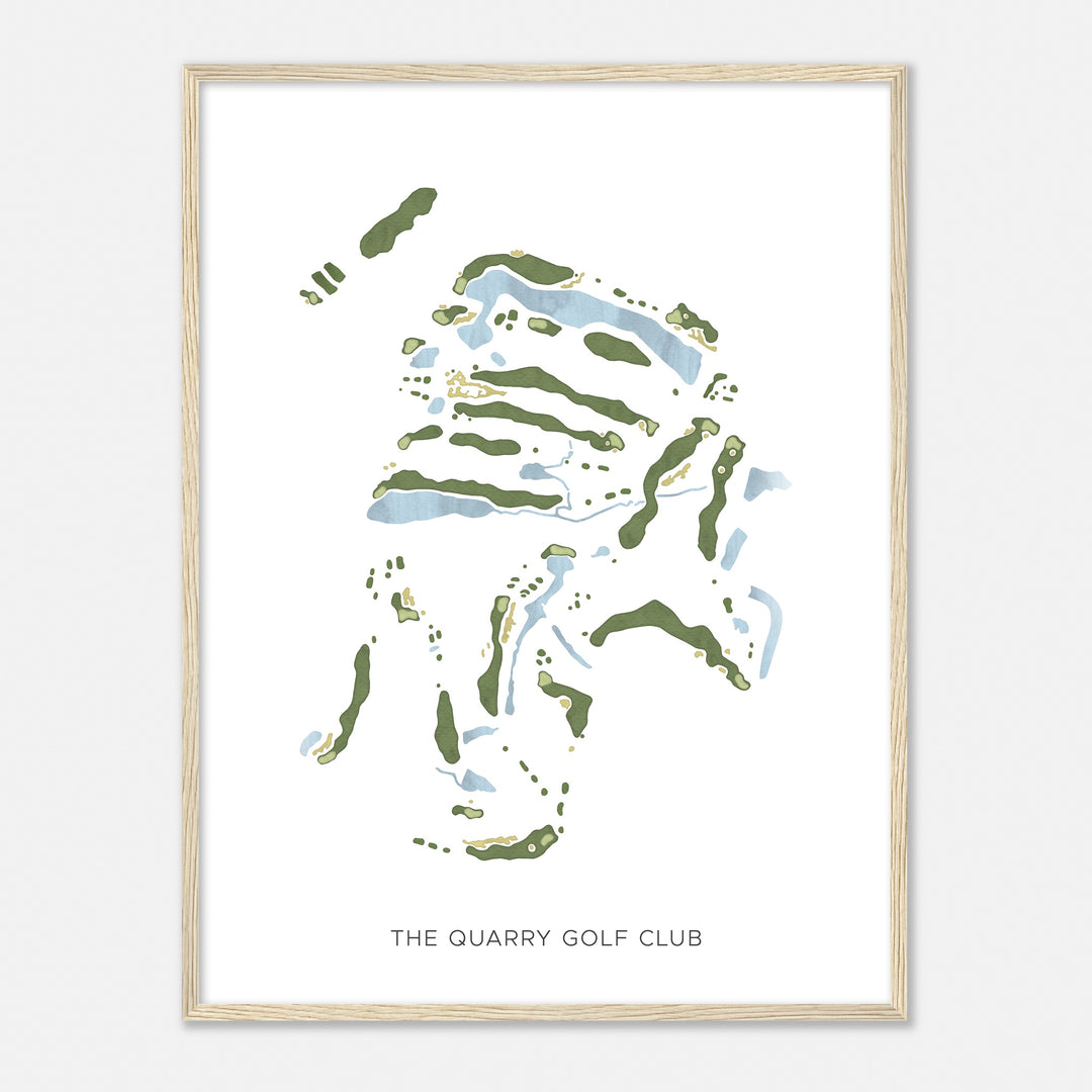Print of The Quarry Golf Club Modern Map
