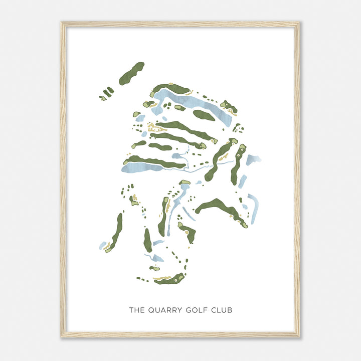 Print of The Quarry Golf Club Modern Map