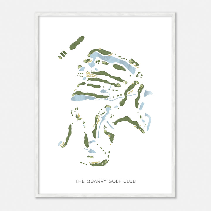 Print of The Quarry Golf Club Modern Map