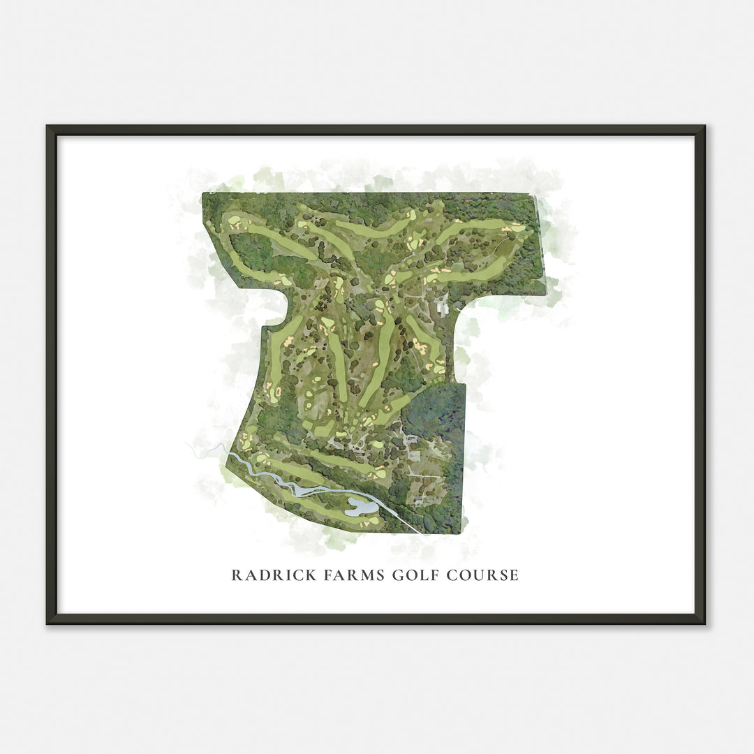 Print of Radrick Farms Golf Course Classic Map