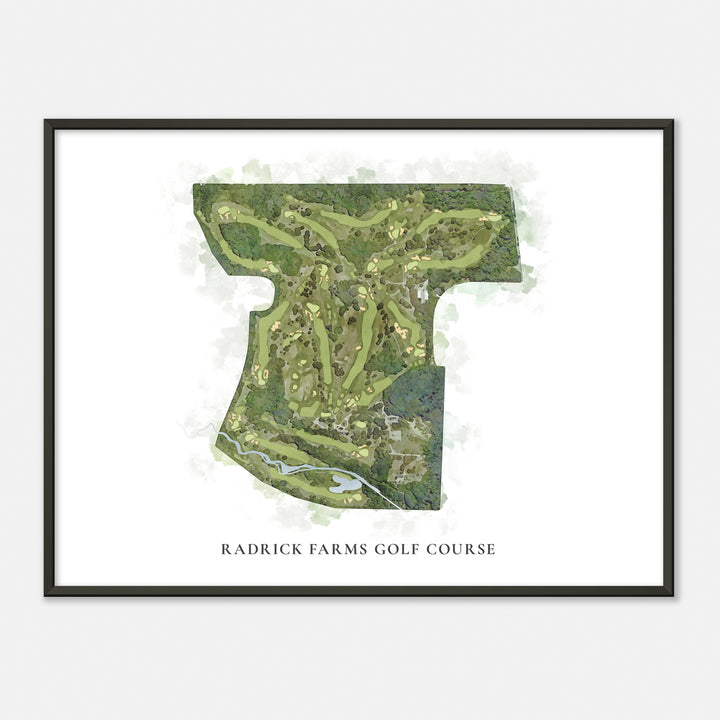 Print of Radrick Farms Golf Course Classic Map