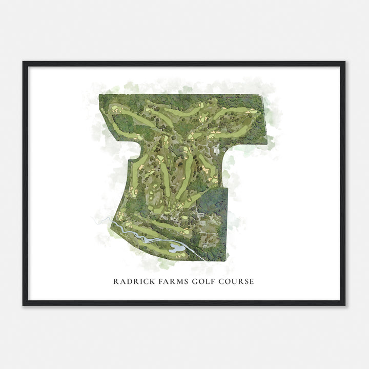 Print of Radrick Farms Golf Course Classic Map