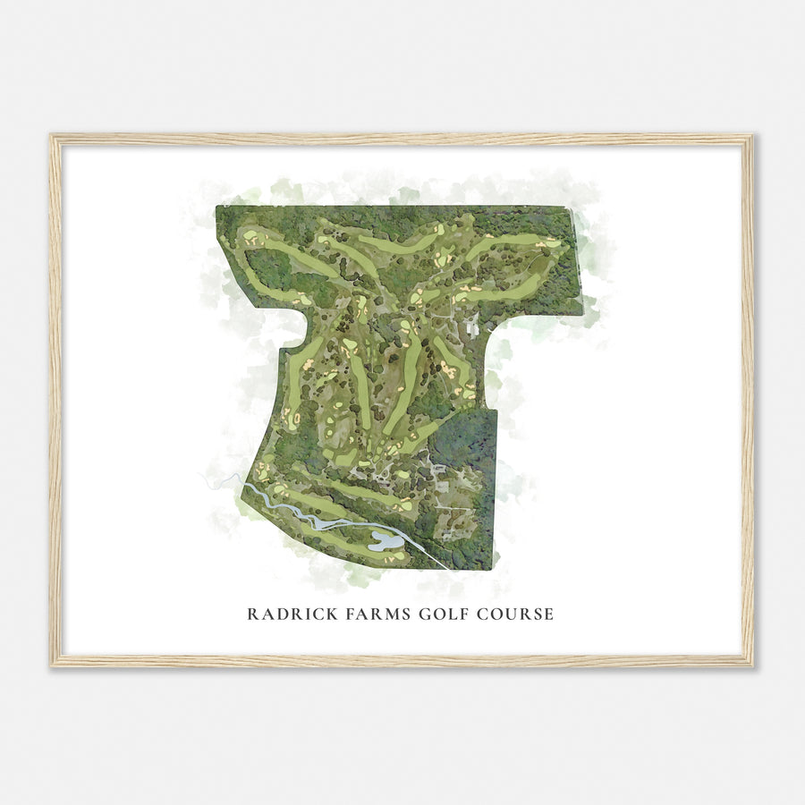 Print of Radrick Farms Golf Course Classic Map