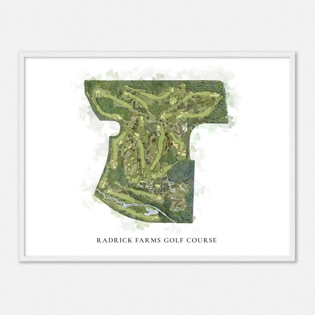 Print of Radrick Farms Golf Course Classic Map