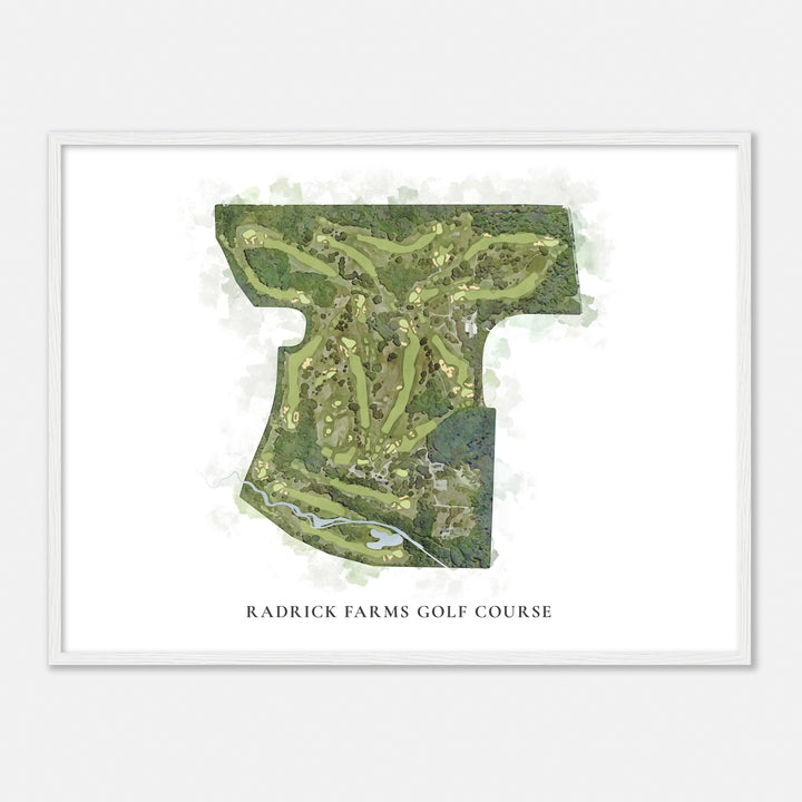 Print of Radrick Farms Golf Course Classic Map