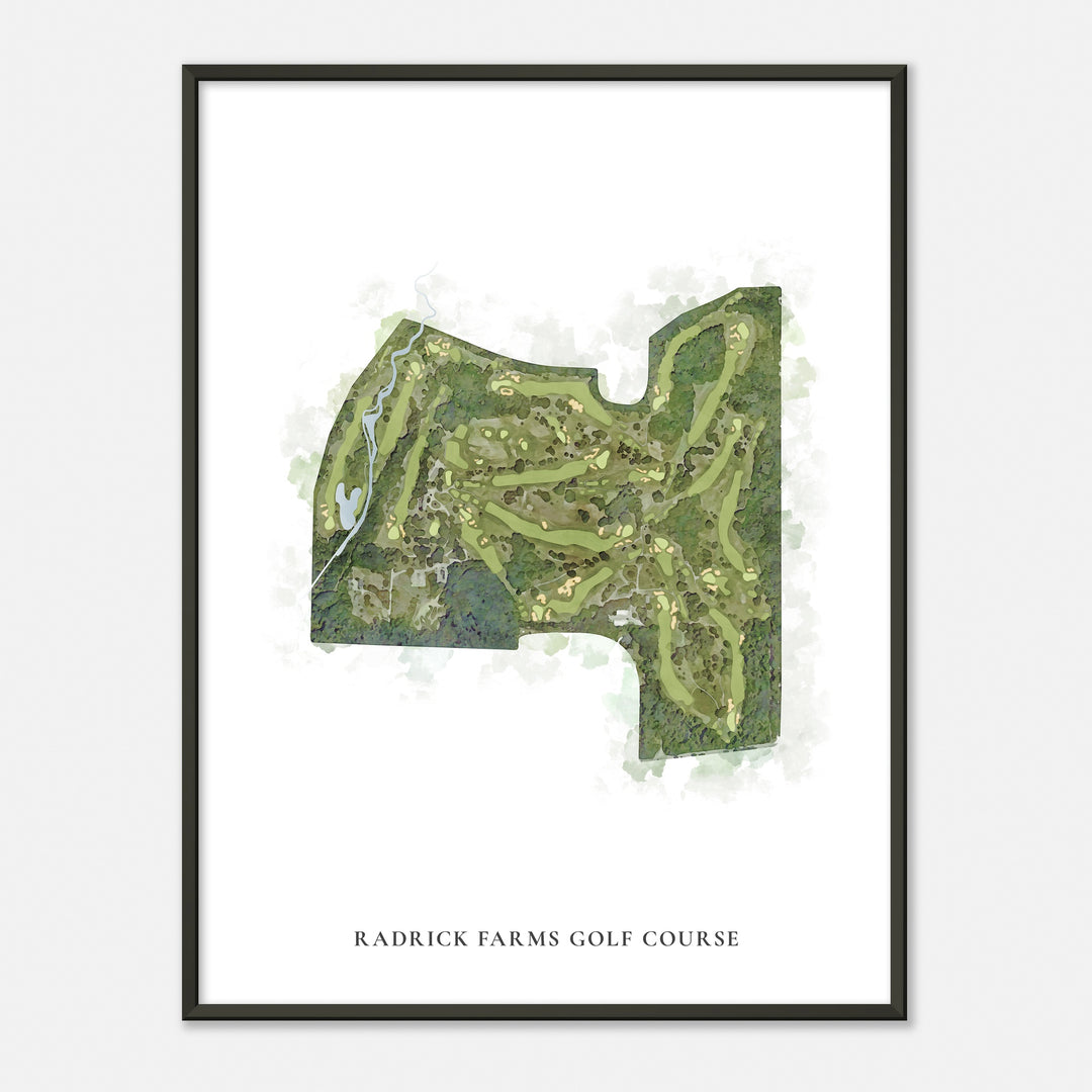 Print of Radrick Farms Golf Course Classic Map