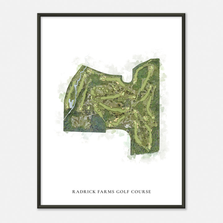 Print of Radrick Farms Golf Course Classic Map