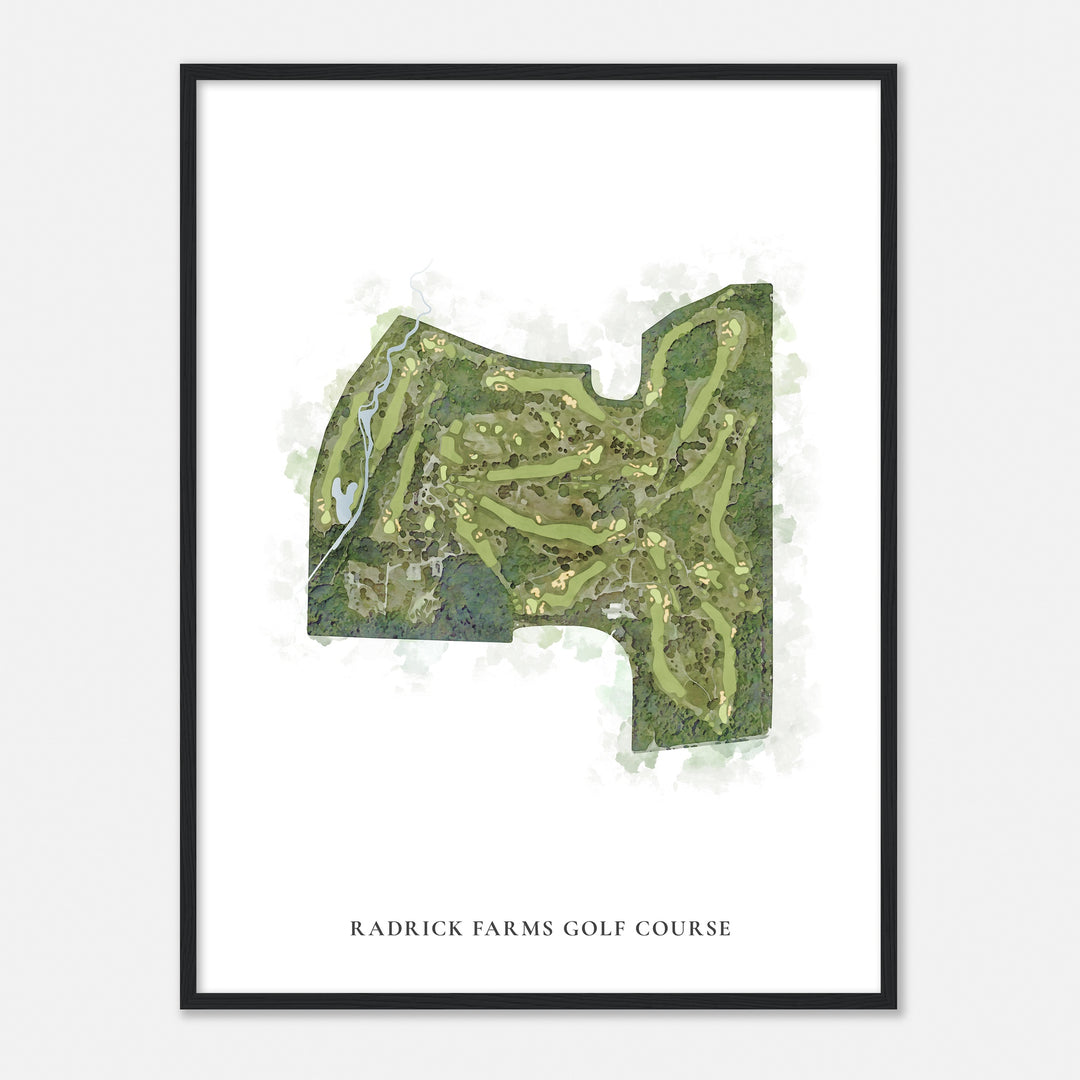 Print of Radrick Farms Golf Course Classic Map