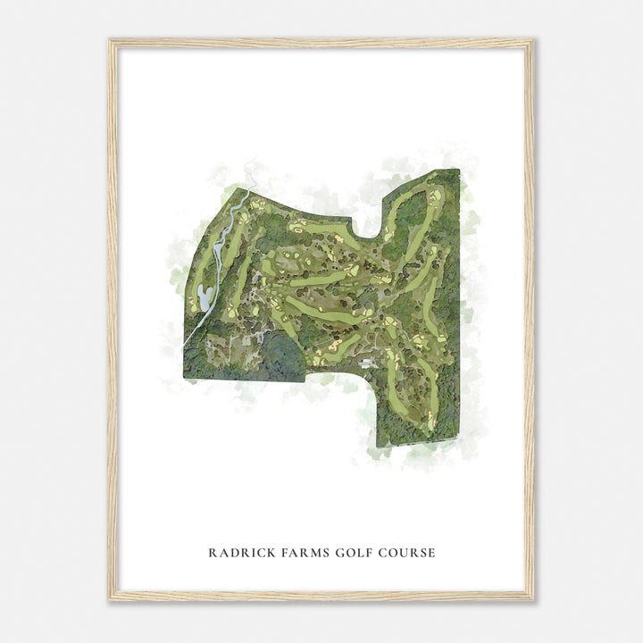 Print of Radrick Farms Golf Course Classic Map