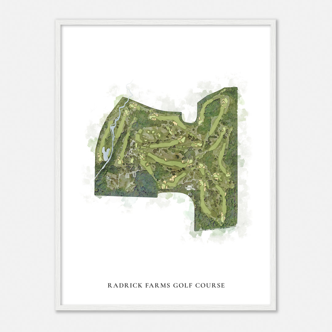 Print of Radrick Farms Golf Course Classic Map